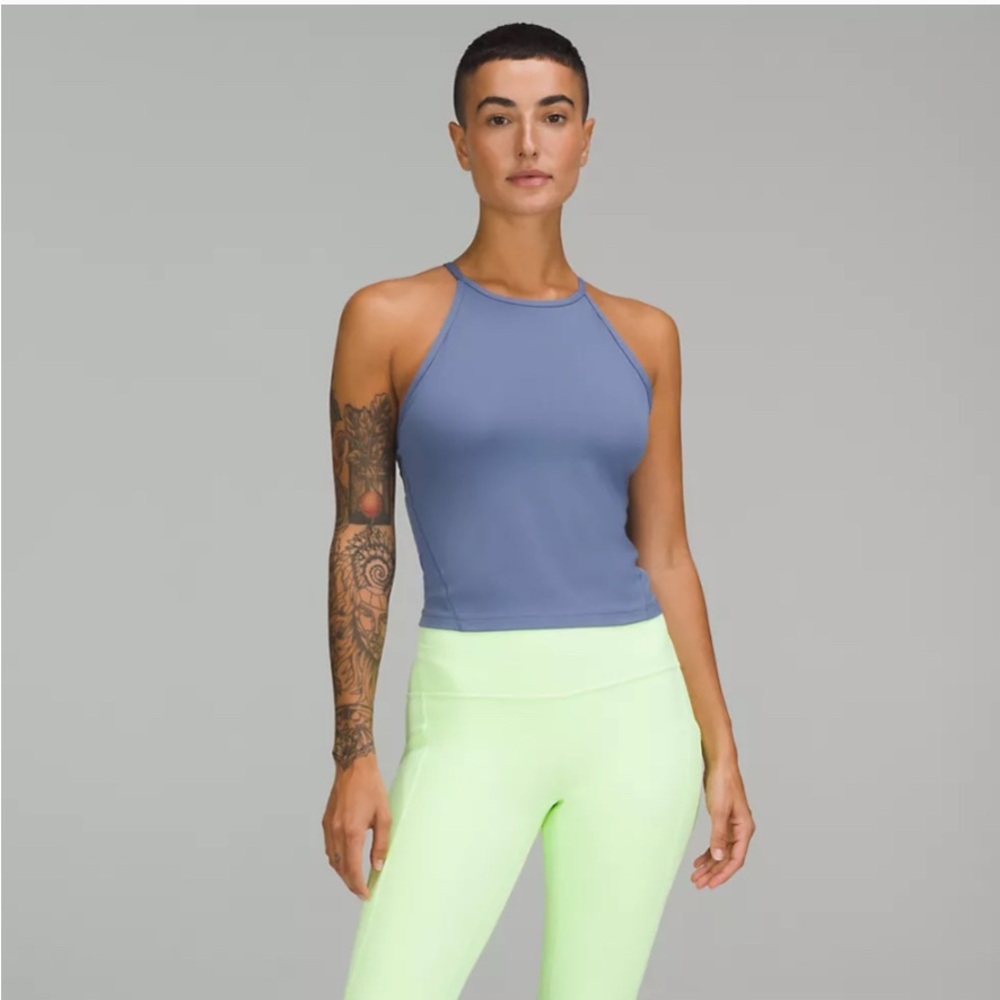 Lightweight High-Neck Yoga Tank Top